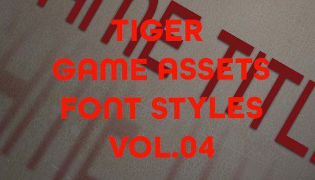 TIGER GAME ASSETS FONT STYLES VOL.04 Steam capsule image