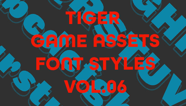TIGER GAME ASSETS FONT STYLES VOL.06 Steam capsule image