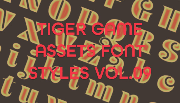 TIGER GAME ASSETS FONT STYLES VOL.09 Steam capsule image