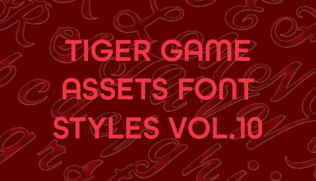 TIGER GAME ASSETS FONT STYLES VOL.10 Steam capsule image