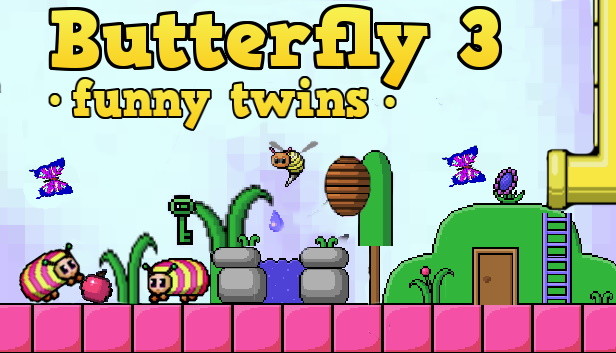 Butterfly 3. Funny Twins. Steam capsule image