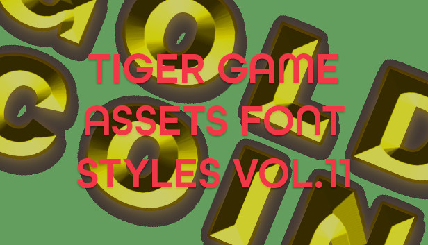 TIGER GAME ASSETS FONT STYLES VOL.11 Steam capsule image