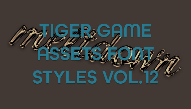 TIGER GAME ASSETS FONT STYLES VOL.12 Steam capsule image