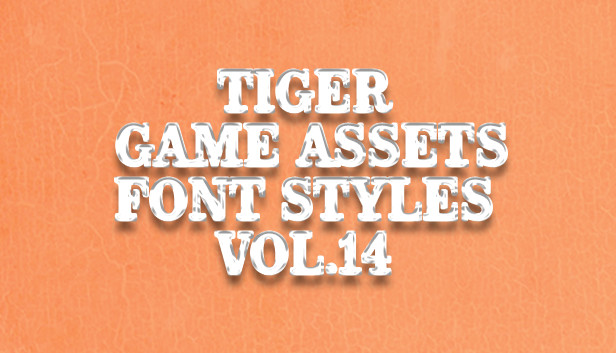 TIGER GAME ASSETS FONT STYLES VOL.14 Steam capsule image