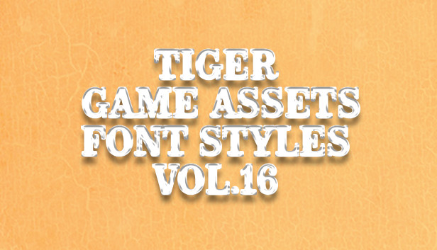 TIGER GAME ASSETS FONT STYLES VOL.16 Steam capsule image