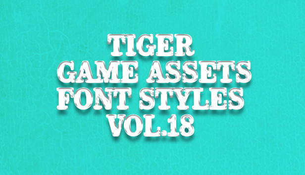 TIGER GAME ASSETS FONT STYLES VOL.18 Steam capsule image