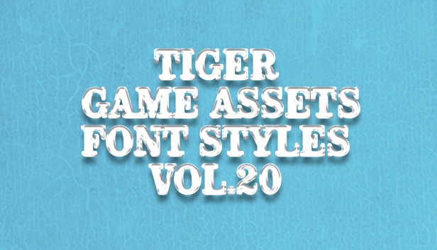 TIGER GAME ASSETS FONT STYLES VOL.20 Steam capsule image
