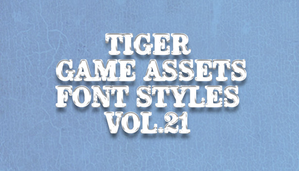 TIGER GAME ASSETS FONT STYLES VOL.21 Steam capsule image