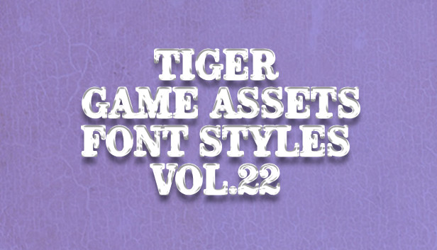 TIGER GAME ASSETS FONT STYLES VOL.22 Steam capsule image