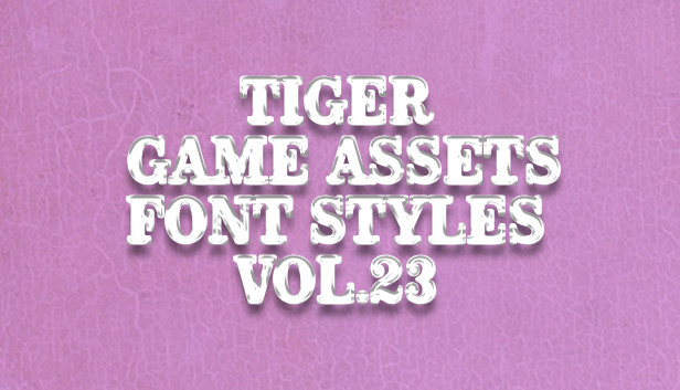 TIGER GAME ASSETS FONT STYLES VOL.23 Steam capsule image