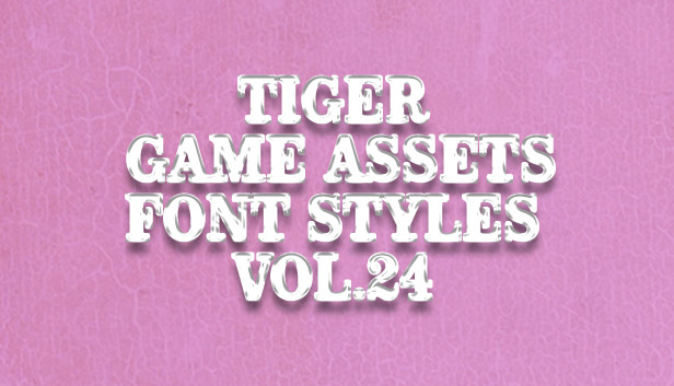 TIGER GAME ASSETS FONT STYLES VOL.24 Steam capsule image