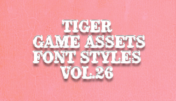 TIGER GAME ASSETS FONT STYLES VOL.26 Steam capsule image