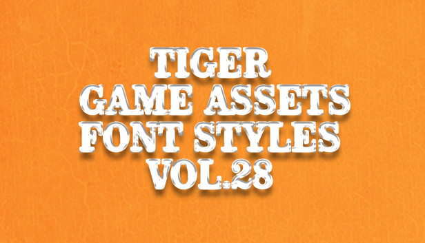 TIGER GAME ASSETS FONT STYLES VOL.28 Steam capsule image
