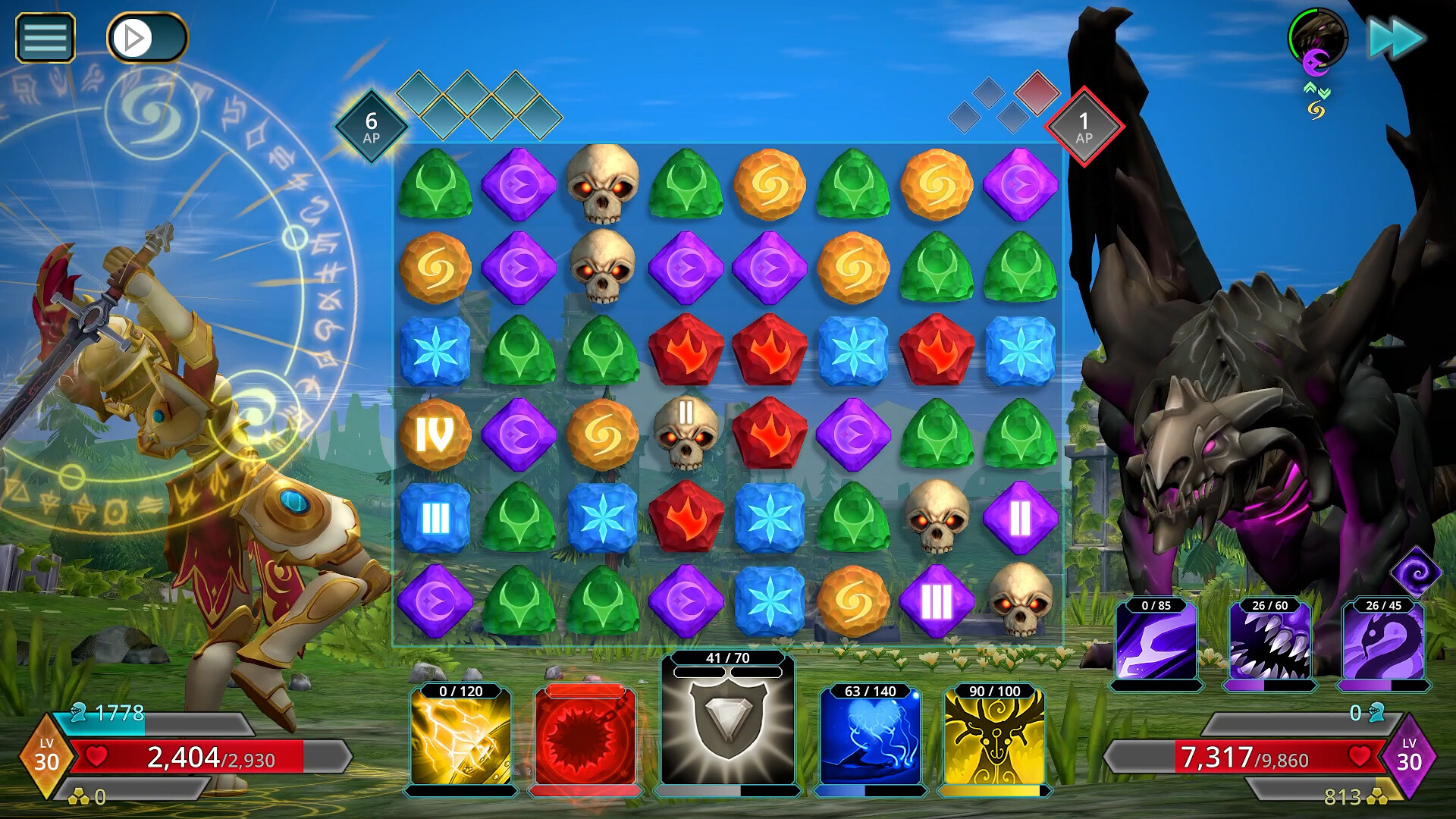 Baixe e jogue Puzzle Combat: Match-3 RPG no PC e Mac (emulador)