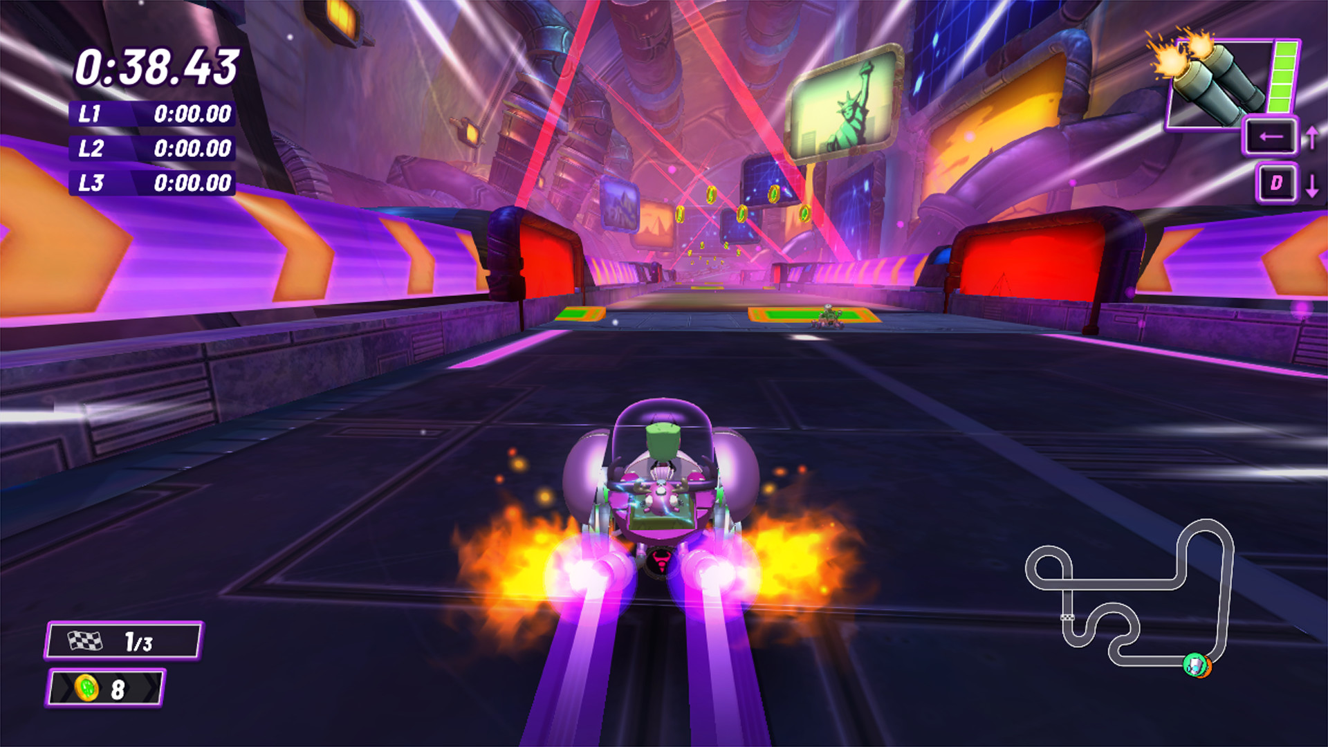 Download Nickelodeon Kart Racers 2: Grand Prix For PC for free, the game size is – 2.1GB