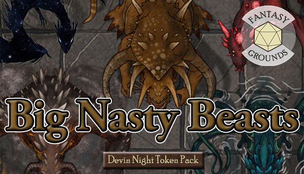 Fantasy Grounds - Devin Night Token Pack 143: Big Nasty Beasts Steam capsule image