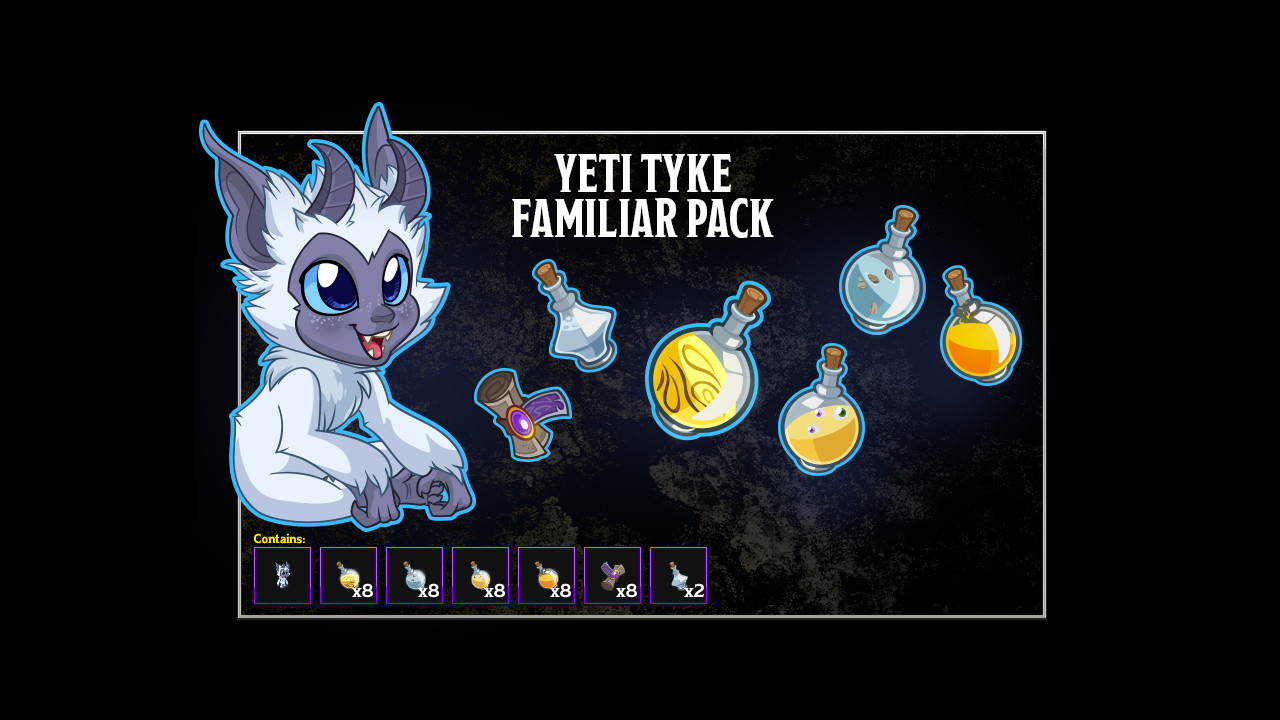 Idle champions - baby snowy owlbear familiar pack for mac download