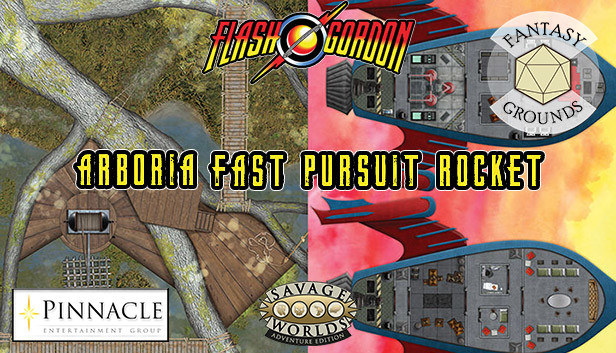 Fantasy Grounds - Flash Gordon Combat Map 1: Arboria + Fast Pursuit Rocket Steam capsule image