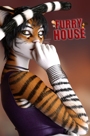Furry house cover art