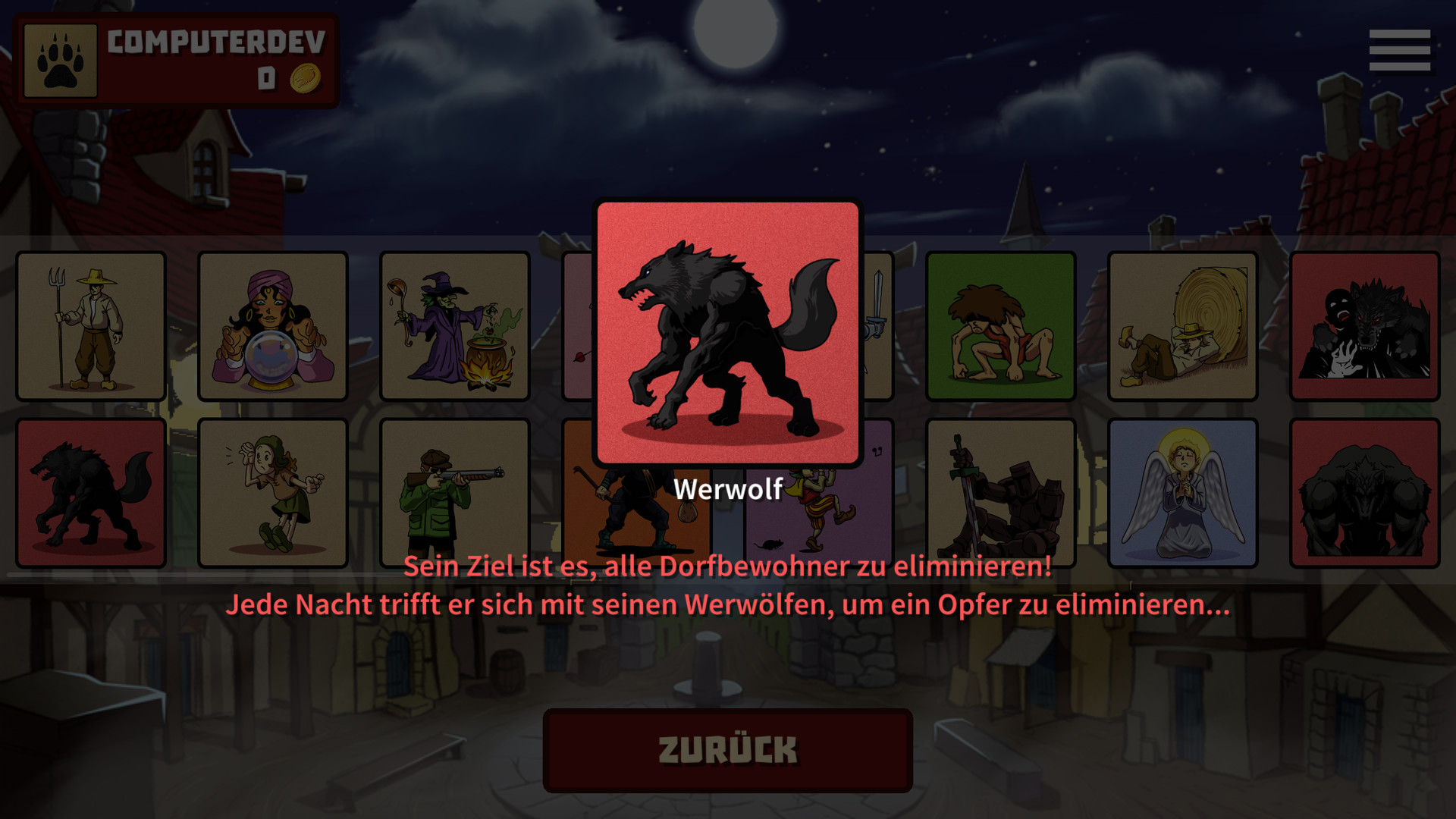 Werwölfe Online bei Steam