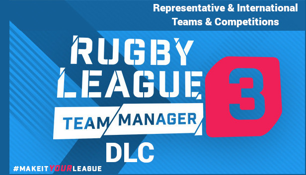 Rugby League Team Manager 3 DLC "Representative & International Teams & Competitions" Steam capsule image