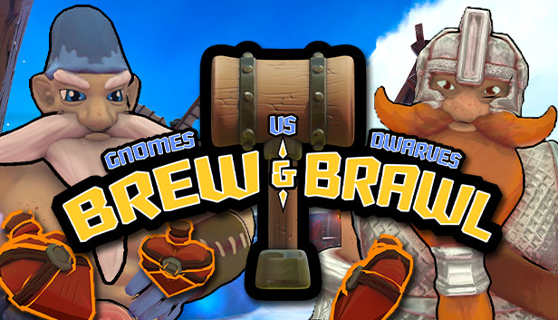 Brew & Brawl - Gnomes vs. Dwarves Steam capsule image