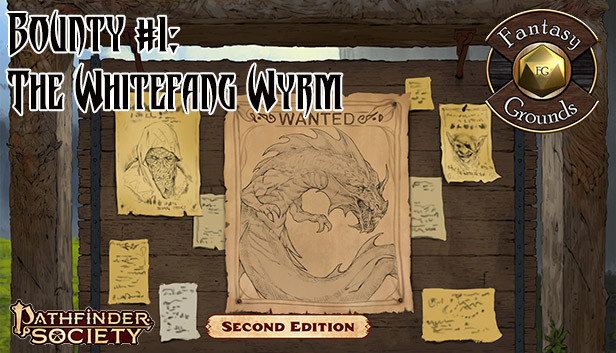 Fantasy Grounds - Pathfinder 2 RPG - Pathfinder Society Bounty #1: The Whitefang Wyrm Steam capsule image