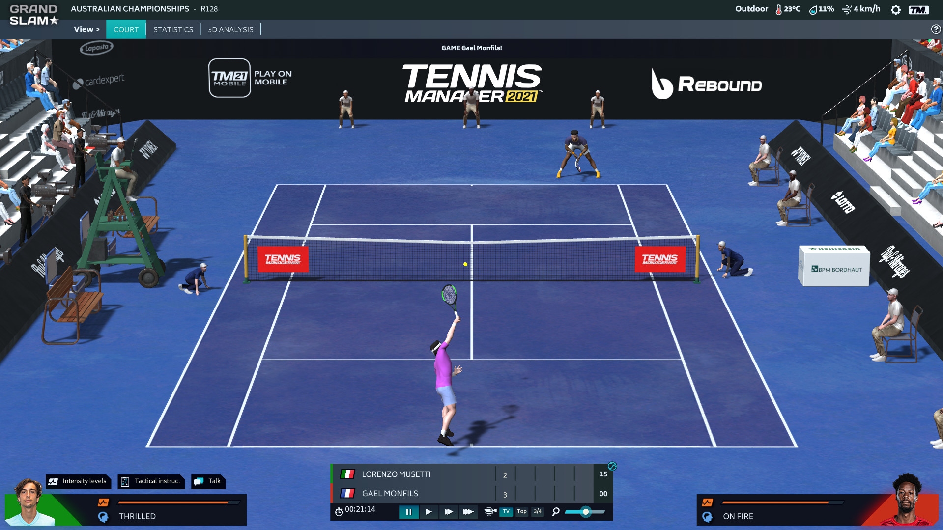 Save 75% on Tennis Manager 2021 on Steam