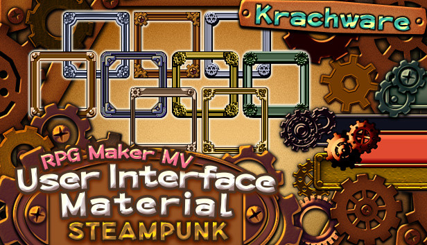 RPG Maker MV - Krachware User Interface Material Steampunk Steam capsule image