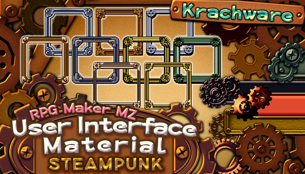 RPG Maker MZ - Krachware User Interface Material Steampunk Steam capsule image