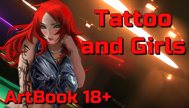 Tattoo and Girls - Artbook 18+ Steam capsule image