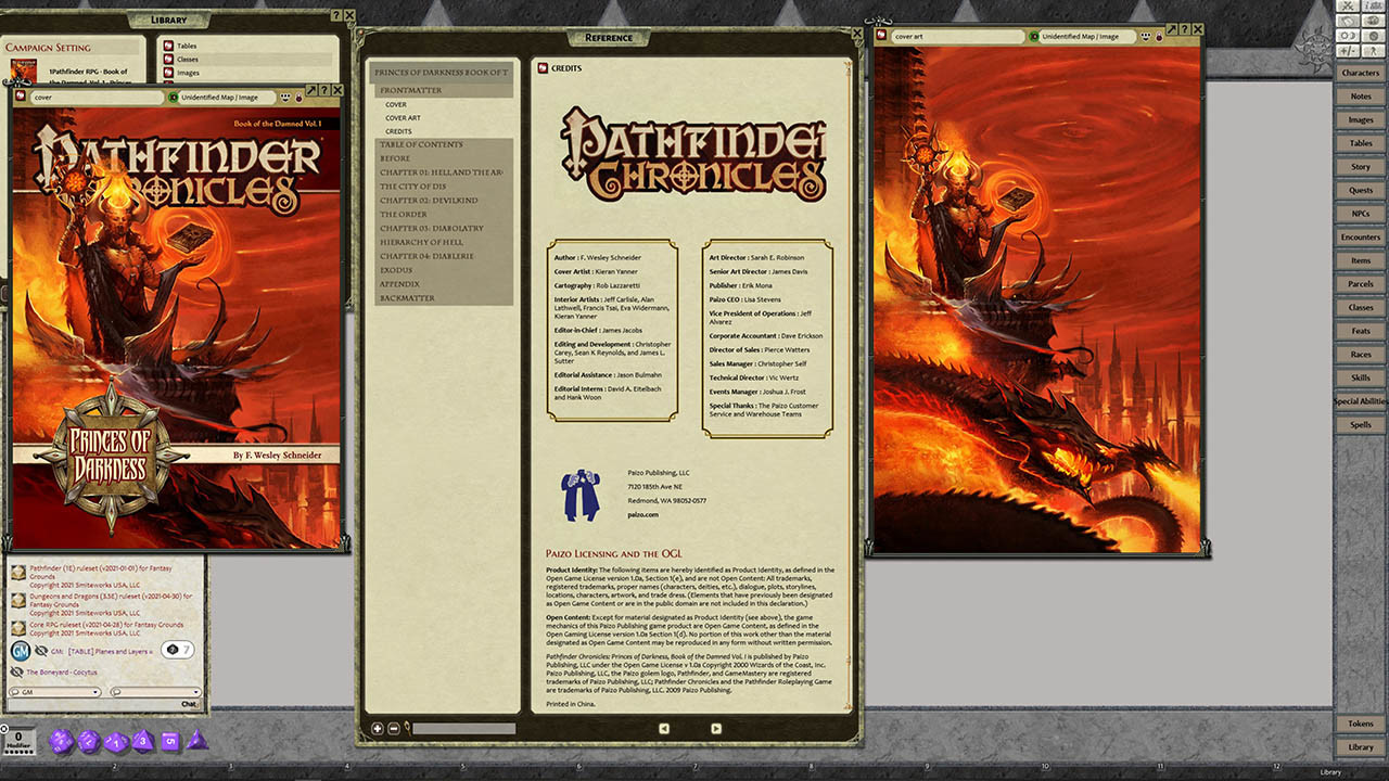 Fantasy Grounds - Pathfinder RPG - Chronicles: Book of the Damned - Volume  1: Princes of Darkness on Steam