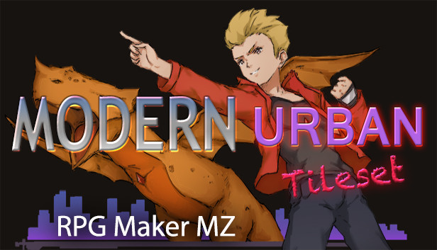 RPG Maker MZ - Modern Urban Tileset Steam capsule image