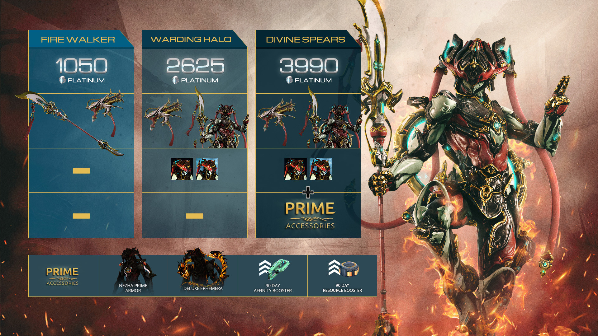 Steam Warframe Nezha Prime Access Warding Halo Pack