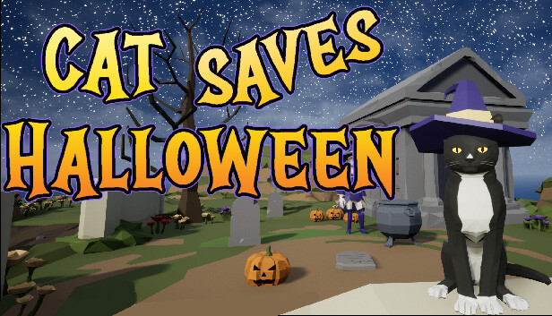 Cat Saves Halloween Steam capsule image
