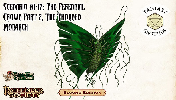 Fantasy Grounds - Pathfinder 2 RPG - Pathfinder Society Scenario #1-17: The Perennial Crown Part 2, The Thorned Monarch Steam capsule image