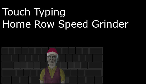 Touch Typing Home Row Speed Grinder - iReact Gnomey Christmas Onscreen Keyboard Steam capsule image