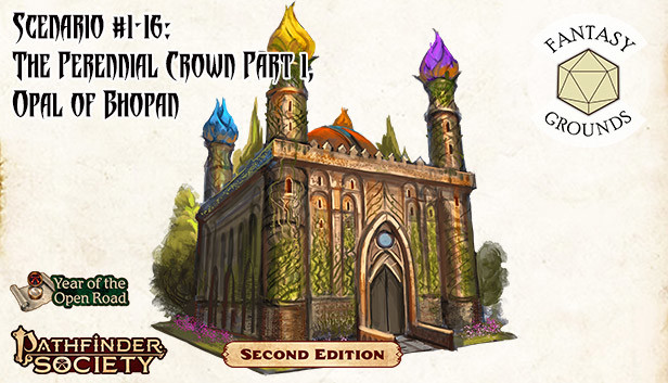 Fantasy Grounds - Pathfinder 2 RPG - Pathfinder Society Scenario #1-16: The Perennial Crown Part 1, Opal of Bhopan Steam capsule image