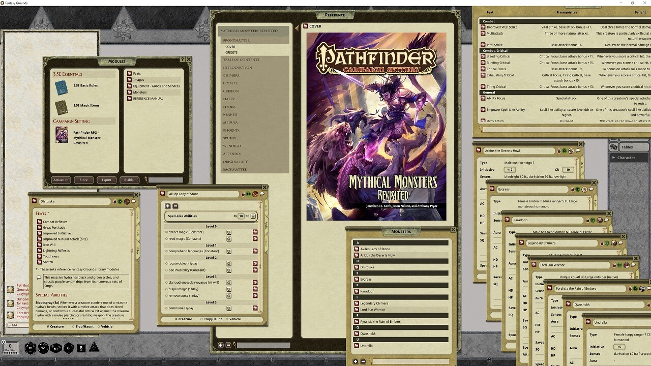 Fantasy Grounds - Pathfinder RPG - Campaign Setting: Mystery Monsters  Revisited on Steam