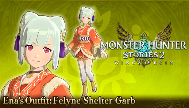 Monster Hunter Stories 2: Wings of Ruin - Ena's Outfit: Felyne Shelter Garb Steam capsule image