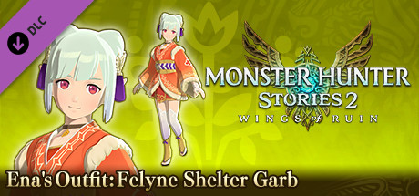 Monster Hunter Stories 2: Wings of Ruin - Ena's Outfit: Felyne Shelter Garb header