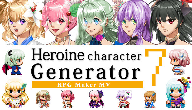 RPG Maker MV - Heroine Character Generator 7 Steam capsule image