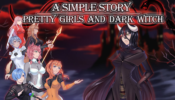 Pretty Girls and Dark Witch. A simple story Steam capsule image
