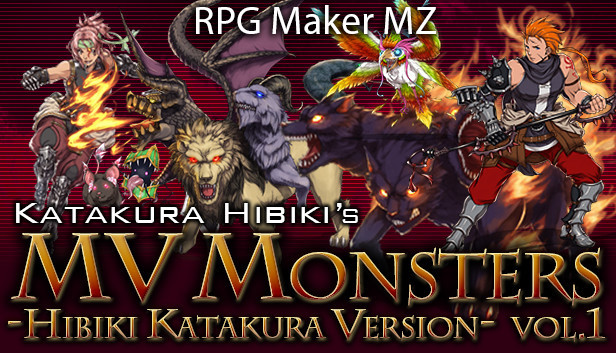 RPG Maker MZ - MV Monsters HIBIKI KATAKURA ver Vol.1 Steam capsule image