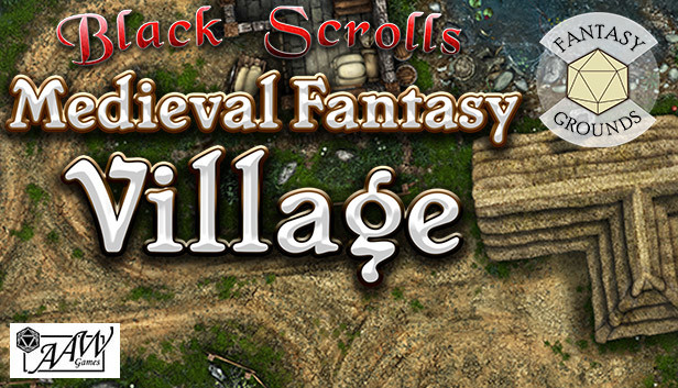 Fantasy Grounds - Black Scrolls Village (Map Tile Pack) Steam capsule image