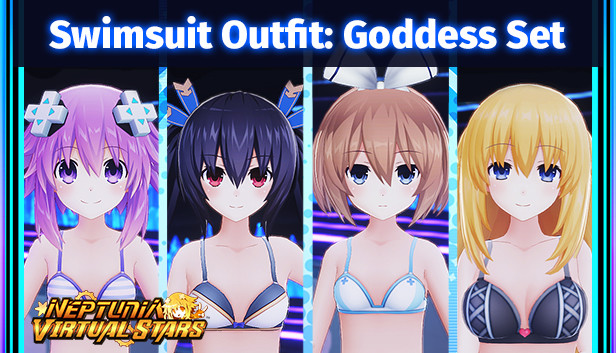 Neptunia Virtual Stars - Swimsuit Outfit: Goddess Set Steam capsule image