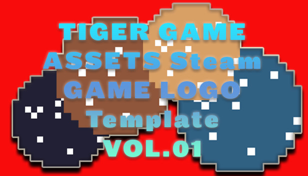 TIGER GAME ASSETS Steam GAME LOGO Template VOL.01 Steam capsule image