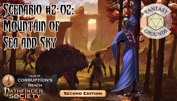 Fantasy Grounds - Pathfinder 2 RPG - Pathfinder Society Scenario #2-02: Mountain of Sea and Sky Steam capsule image