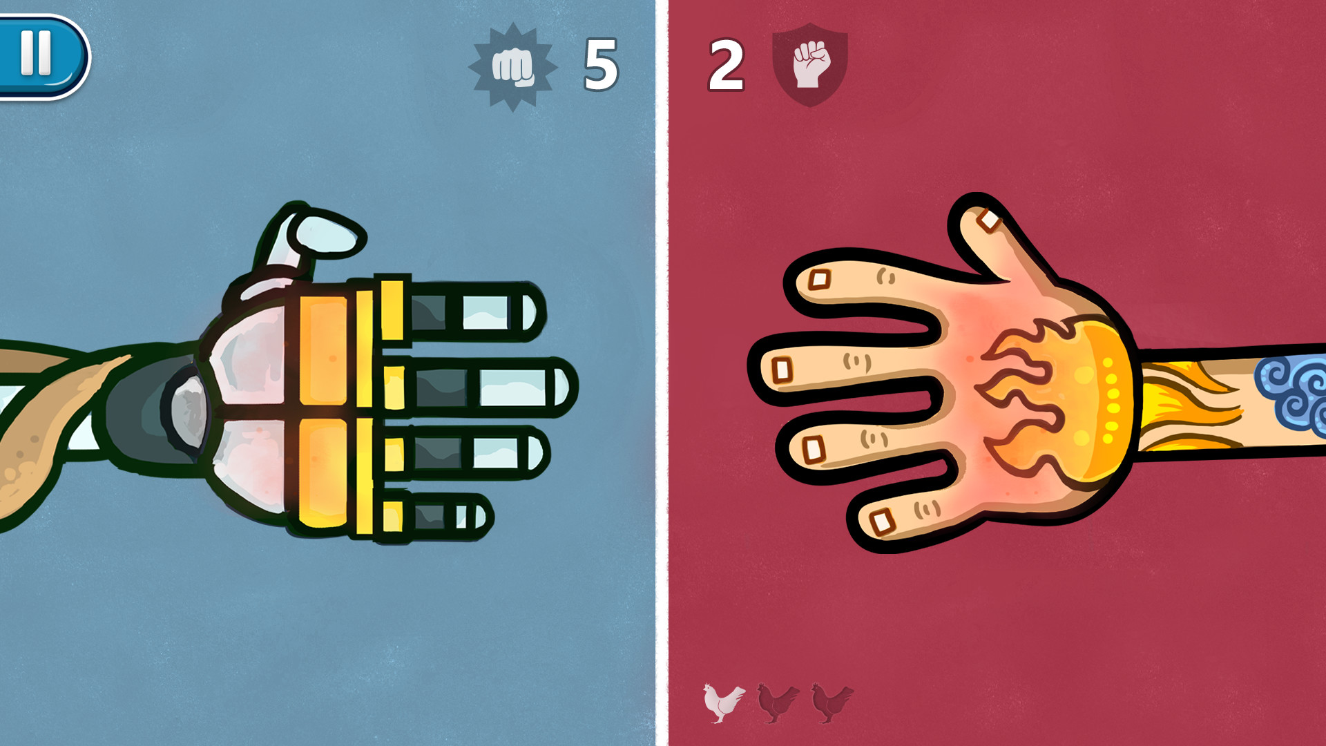 Red Hands - Fun 2 Player Games by Peaksel