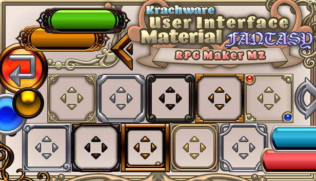 RPG Maker MZ - Krachware User Interface Material FANTASY Steam capsule image